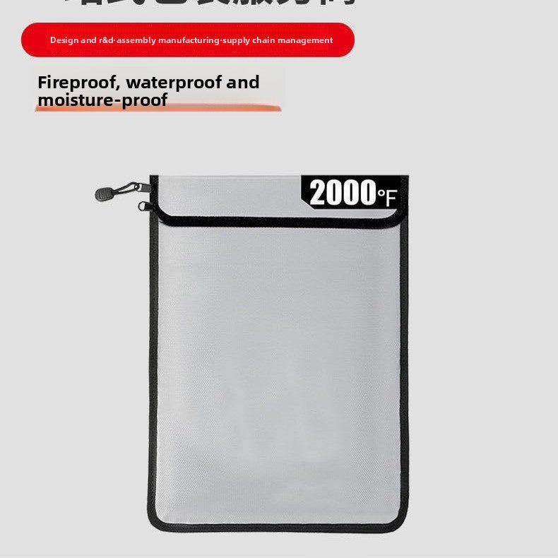 Fireproof and Waterproof Document Bag